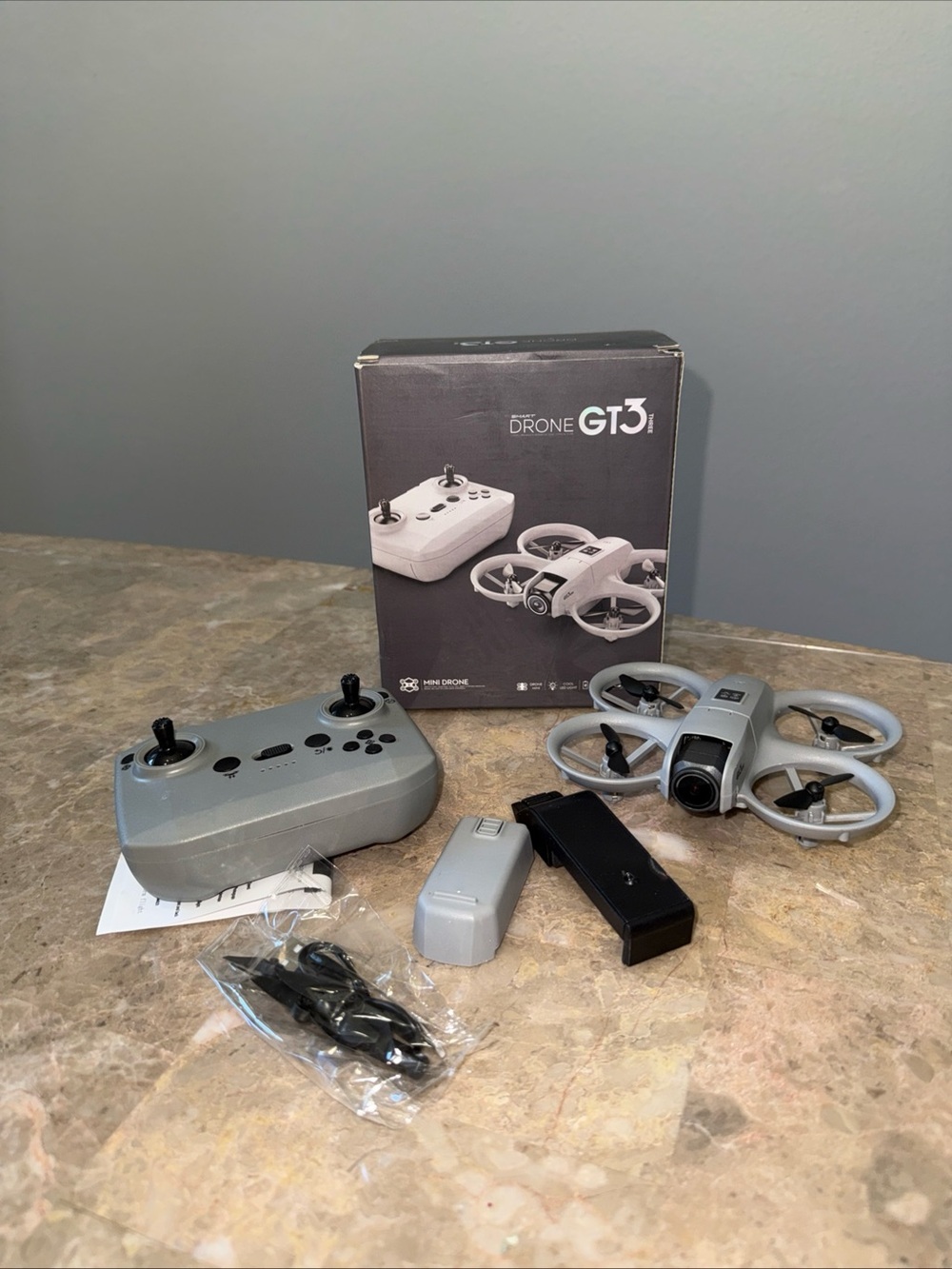 GT3 Mini Drone with Remote Controller - grey